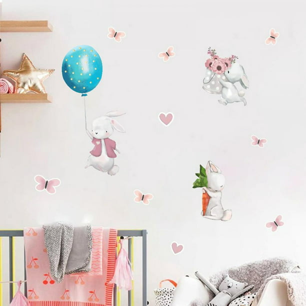 Home PVC Animals Balloon Pattern DIY Self Adhesive Wall Sticker Decal 50 x 70cm